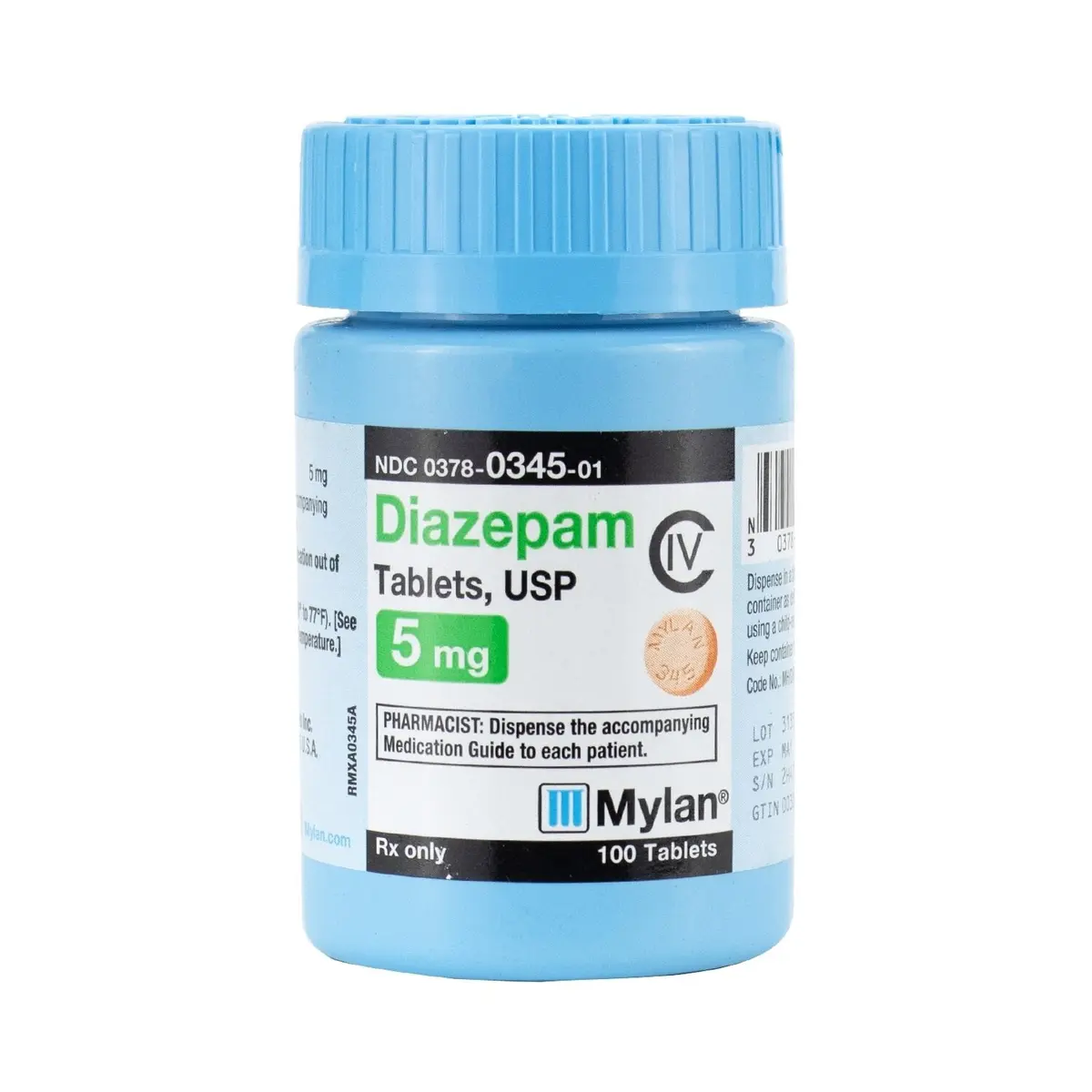 Diazepam 10 mg Tablets 100/Bottle, CIV - Image 3
